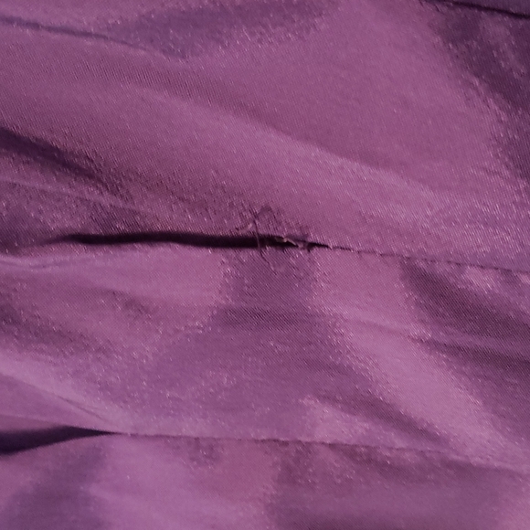 Royal purple joseph rip-off statement blouse with diamond buttons size 12 - Picture 3 of 6